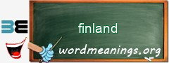 WordMeaning blackboard for finland